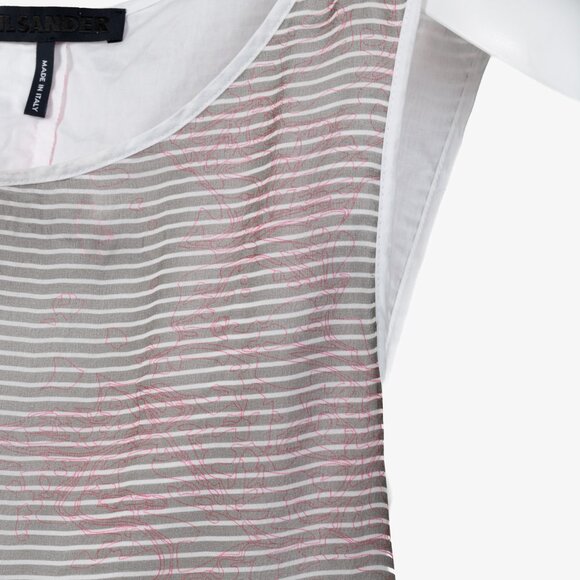 Jil Sander Striped Topographic Tank Blouse - Picture 5 of 10